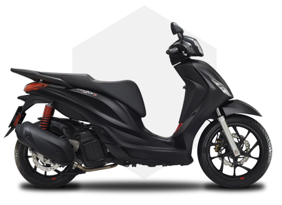Piaggio Medley 125 150 S Nero Meteora Opaco