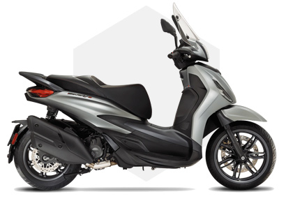 Piaggio New Beverly 400 S Argento Commeta
