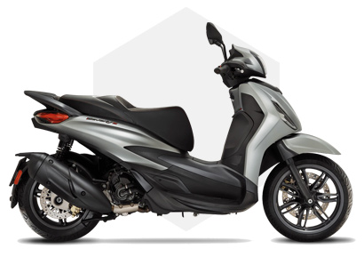 Piaggio New Beverly 300 S Argento Commeta