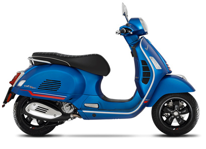 Vespa GTS Supersport 125 blu vivace