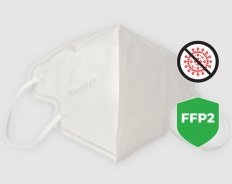 Respirátor BreaSAFE FFP2 - sada 5ks (tj. 1ks=58Kč) vel. L bílá