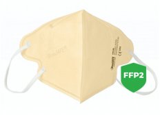 Respirátor BreaSAFE FFP2 - sada 5ks (tj. 1ks=58Kč) vel. L béžová