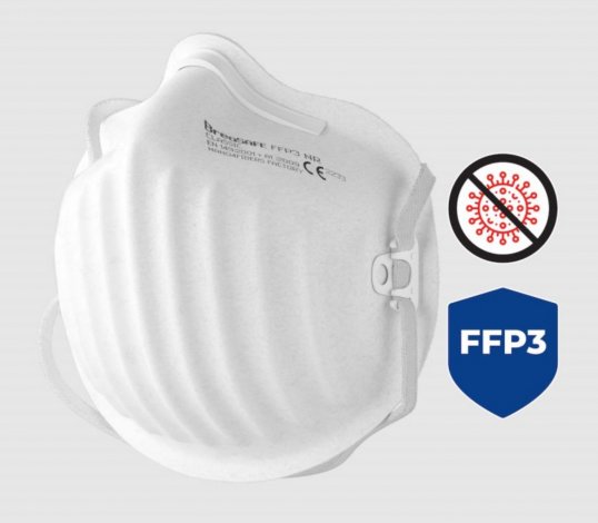 BreaSAFE - Respirátor BreaSAFE FFP3 - sada 3ks (tj. 1ks=175Kč)