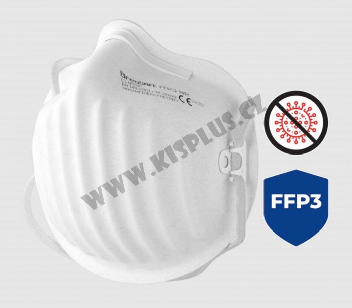 BreaSAFE - Respirátor BreaSAFE FFP3 - sada 3ks (tj. 1ks=175Kč)