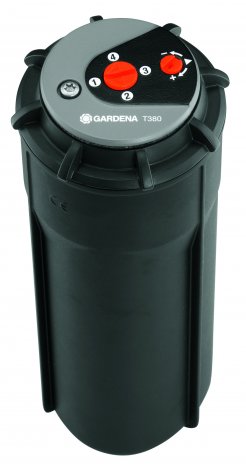 Gardena - Turbínový výsuvný zadešťovač T380