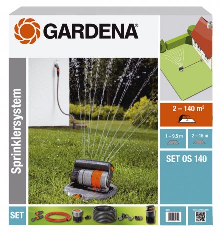Gardena - Výsuvný čtyřplošný zadešťovač OS 140 - sada