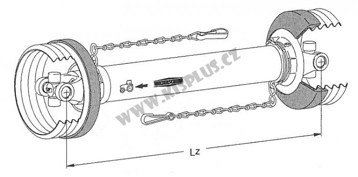 Walterscheid - Kardan W2400 SD25Z - 1210 1B/2A ***