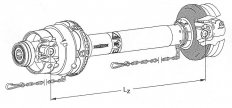 Walterscheid - Kardan WWE 2280 SDF15Z 1210mm 0VGA/1G  1 3/8(6) 1800092