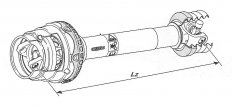 Walterscheid - WWE 2580 SDF25Z 1210mm S4GA/S5 ***