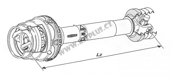 Walterscheid - WWE 2580 SDF25Z 1210mm S4GA/S5 ***