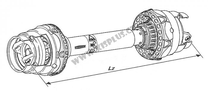 Walterscheid - Kardan WWZ 2580 SDF25Z 1210   364105 S4GA/S5 ***