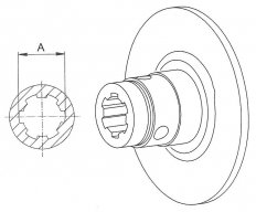 Walterscheid - Náboj spojky K92  1 3/8" (6)