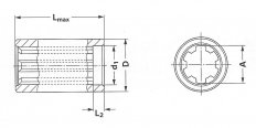 Walterscheid - Pouzdro  6x21x25