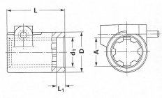 Walterscheid - Pouzdro  1 3/4" (6)