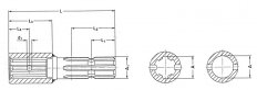 Walterscheid - Redukce  1 3/4" (6) na  1 3/8" (6)