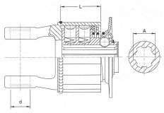 Walterscheid - Spojka K32B 2100  1 3/8" (6) (60)