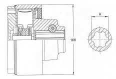 Walterscheid - Spojka EK64/24L  1 3/4" (20)H