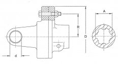 Walterscheid - Spojka KB61/20 2300  1 3/8" (6) (122dNm)