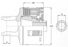 Walterscheid - Spojka K96/4 2500  1 3/8" (6)