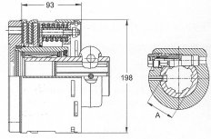 Walterscheid - Spojka EFK97/4 138  1 3/4" (20)