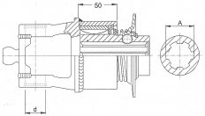 Walterscheid - Spojka F5/1R 2380  1 3/8" (6)