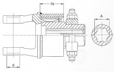 Walterscheid - Spojka F5/2R 2500  1 3/4" (20) CC