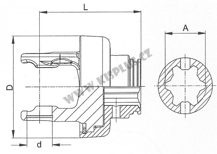 Walterscheid - Spojka IFM/R 2400  Profil ZNP40x36(20)