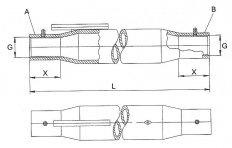 Walterscheid - Nastavovací trubka M36x3 - 440