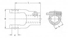 Walterscheid - Vidlice AG 2400 8x32x38