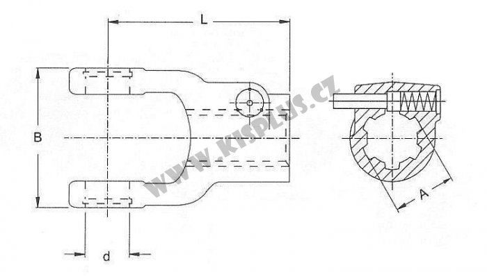 Walterscheid - Vidlice AG220 1 3/8" (6)