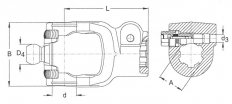 Walterscheid - Vidlice AGCC 2480  1 3/8" (21)