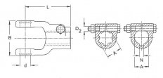 Walterscheid - Vidlice AGKK 2300  1 3/8" (6)