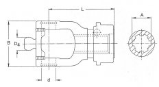 Walterscheid - Vidlice ASG 2580  8x32x38