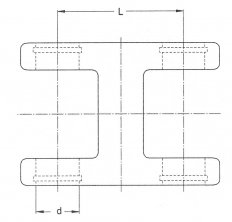 Walterscheid - Vidlice dvojitá DOPG 2200 L70