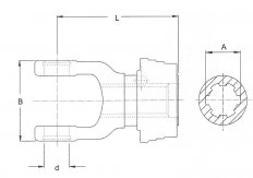 Walterscheid - Vidlice QSG 2500  1 3/4" (6)