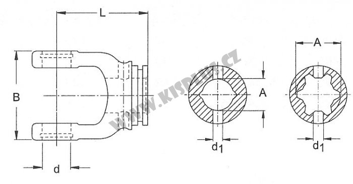 Walterscheid - Vidlice RG 2700  52x47x25